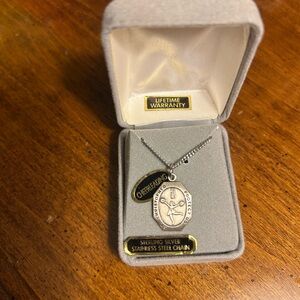 Sterling Silver Necklace - Cheerleading